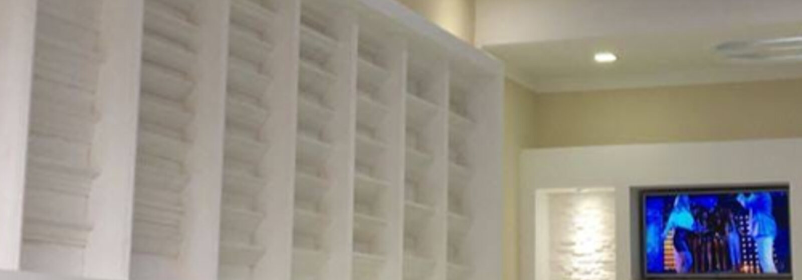 Banner Gesso Santo Amaro — sanca, gesso 3D e iluminação