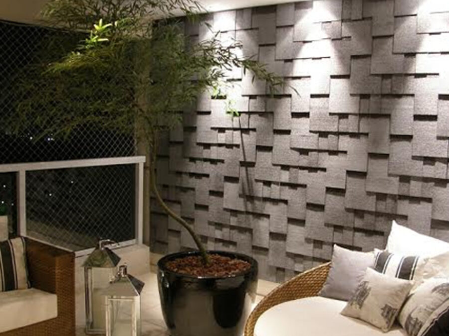 Parede de gesso 3D